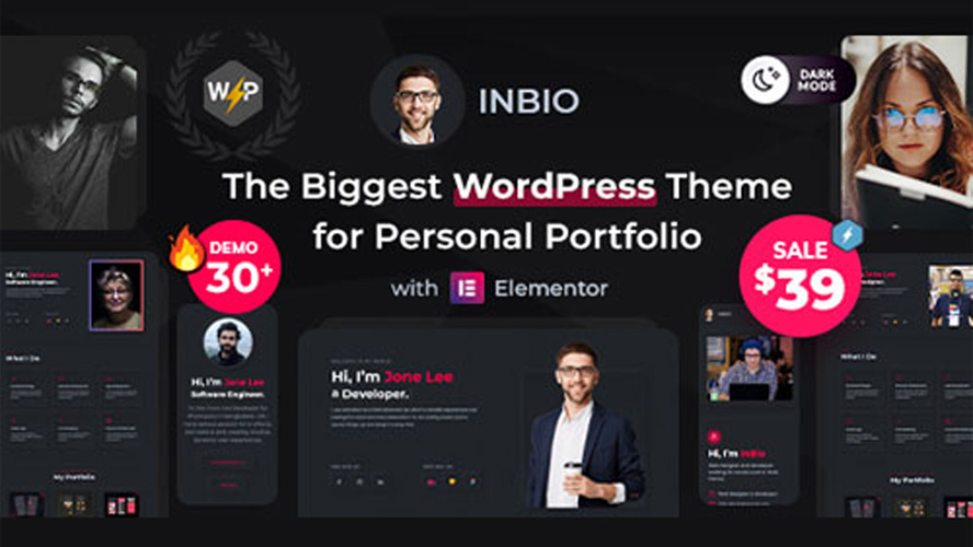 InBio Personal Portfolio Resume Theme