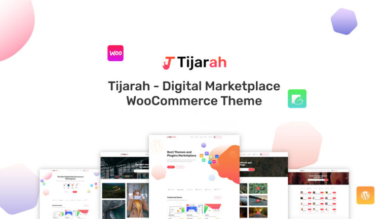 Tijarah Digital Marketplace WooCommerce Theme